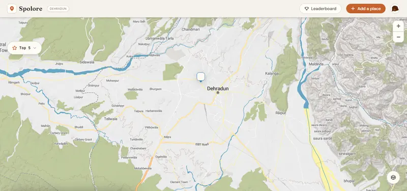 Spolore — local discovery app for Dehradun